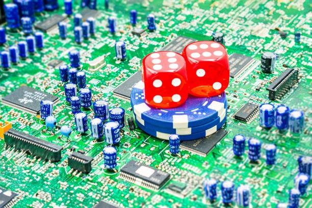 Slot game spinning on mobile screen